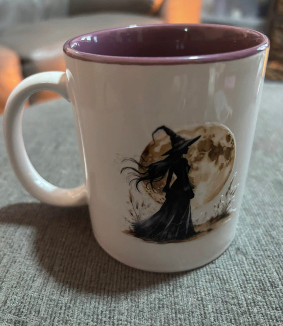 Moonlit Wytch Purple-Rim Mug