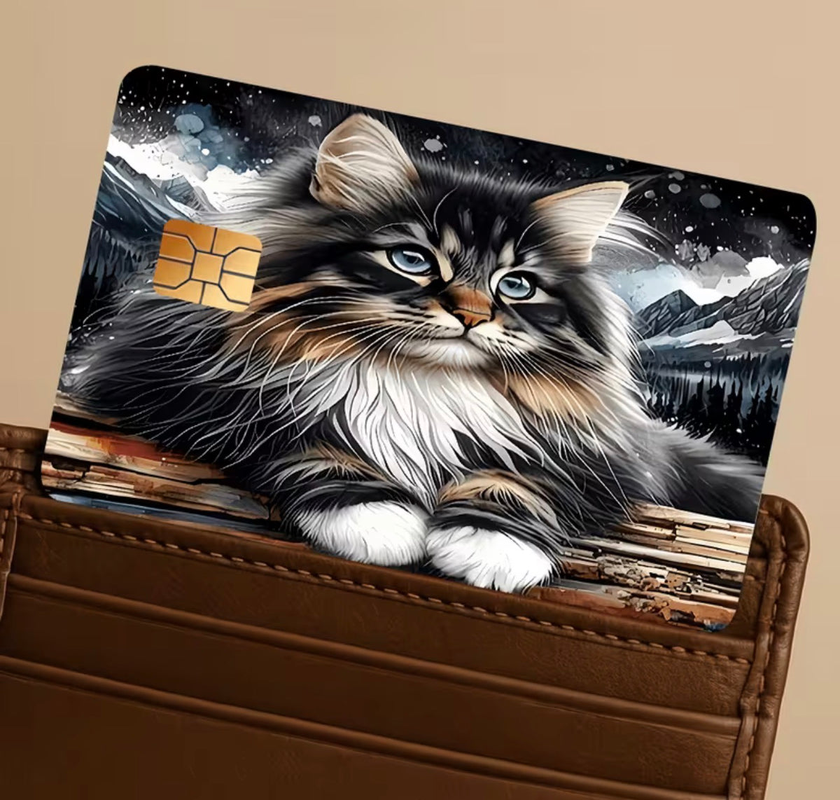 Mountain Maine Coon Bank Card Skin