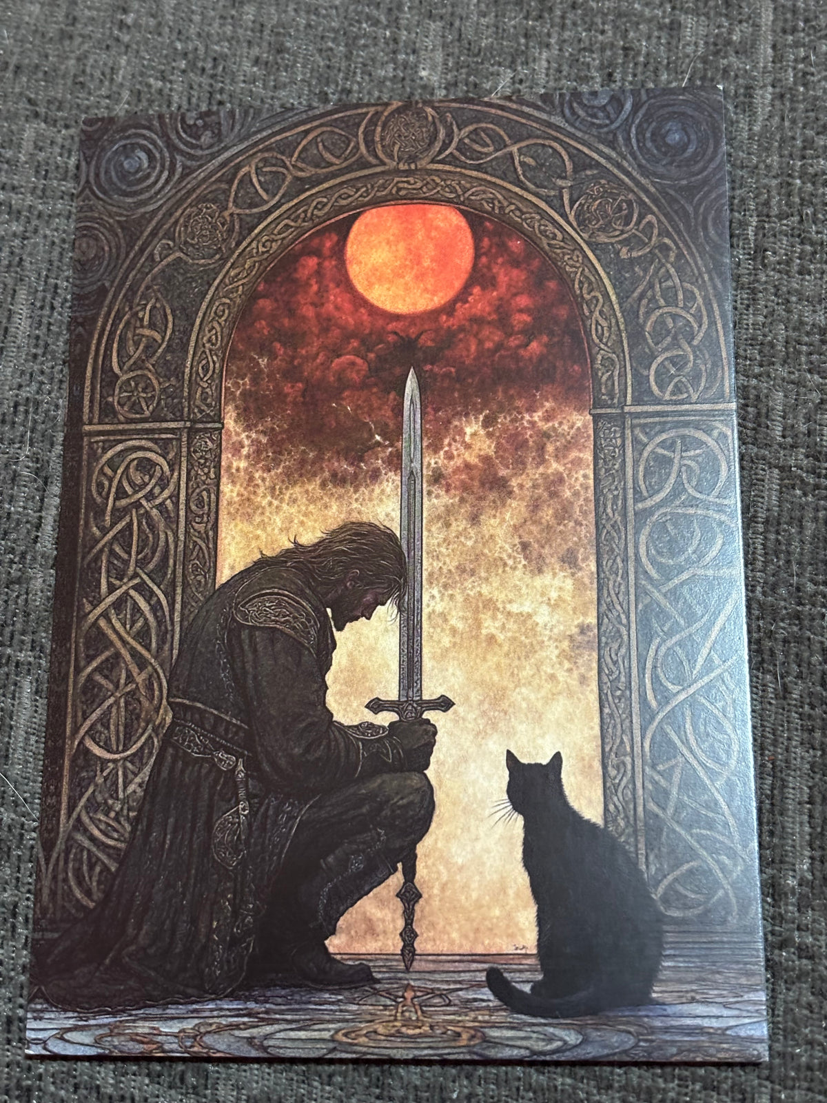 Medieval Wizards & Knights Postcard Set (4 Cards) | Fantasy Art A6 Postcards