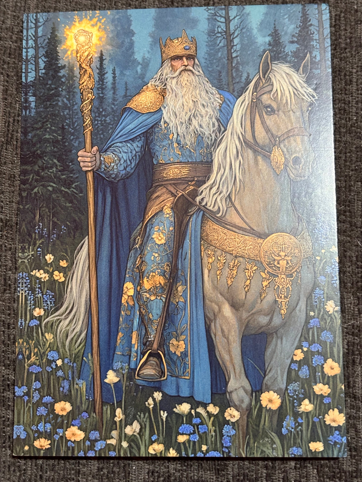 Medieval Wizards & Knights Postcard Set (4 Cards) | Fantasy Art A6 Postcards