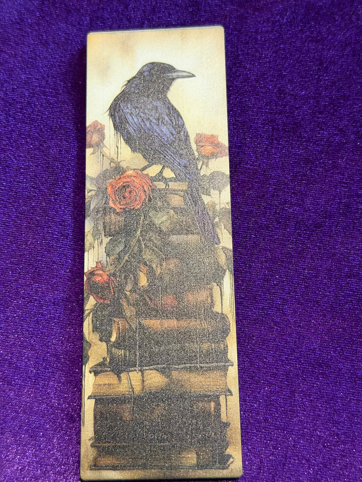 Raven & Roses Acrylic Bookmark