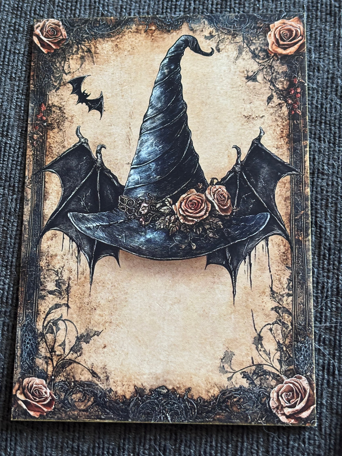 Witch Hat Gothic Mini Art Print Set (4 Pack)