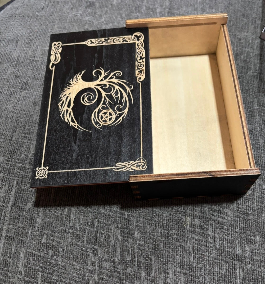 Tree of Life Wooden Tarot Card Box