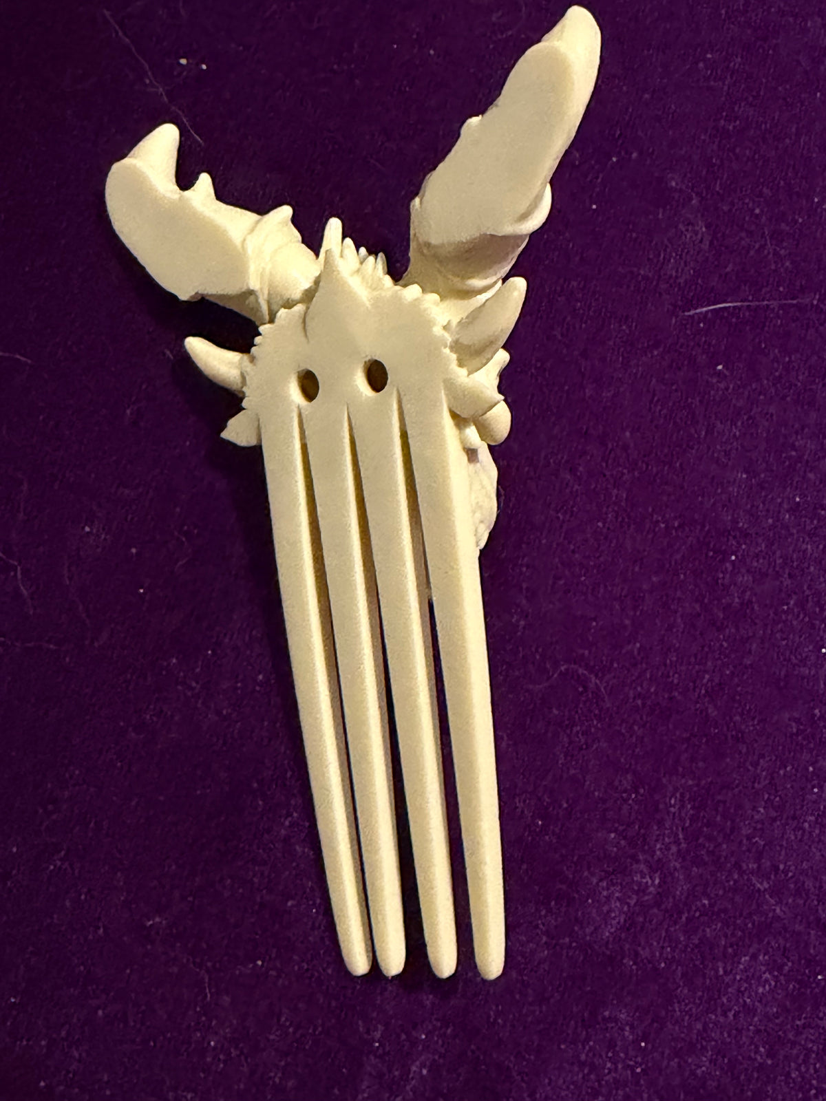 Gothic Horned Dragon Hair Comb