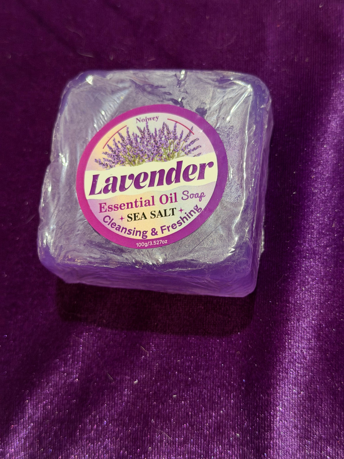 Handmade Lavender & Sea Salt Soap – Mild Scent – 100 g