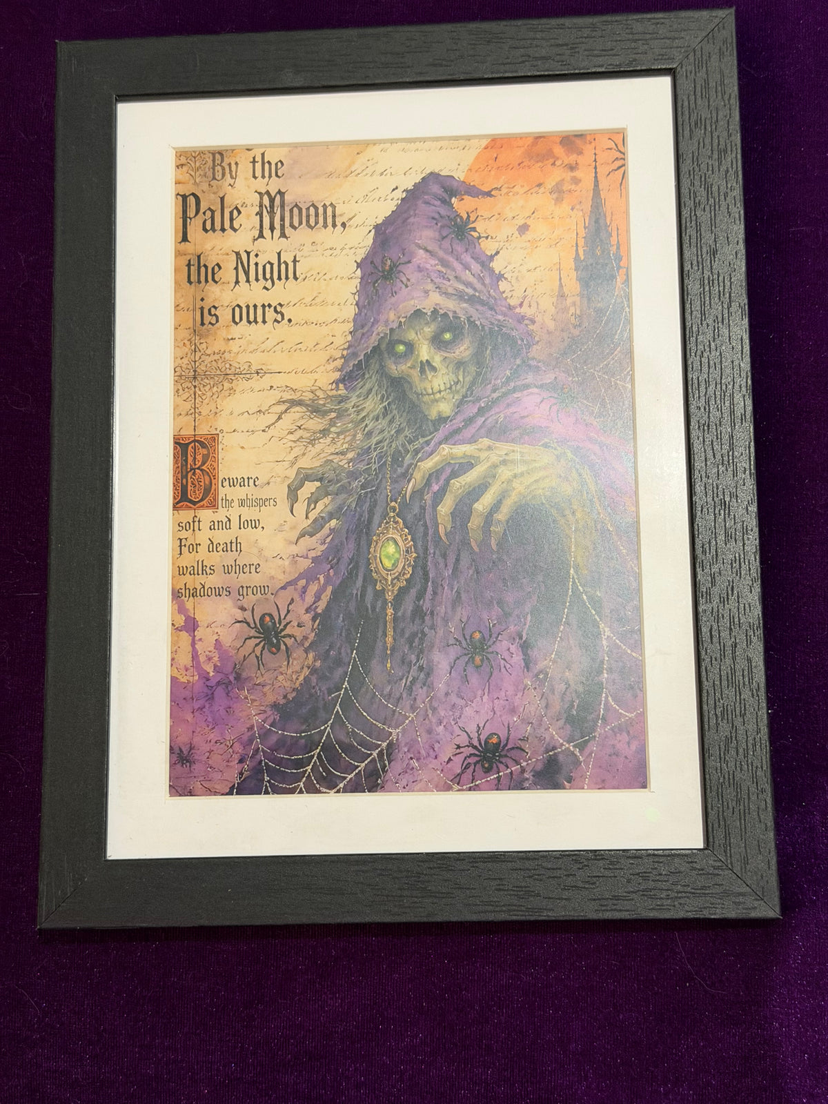 Sleepy Hollow – By the Pale Moon Framed Print