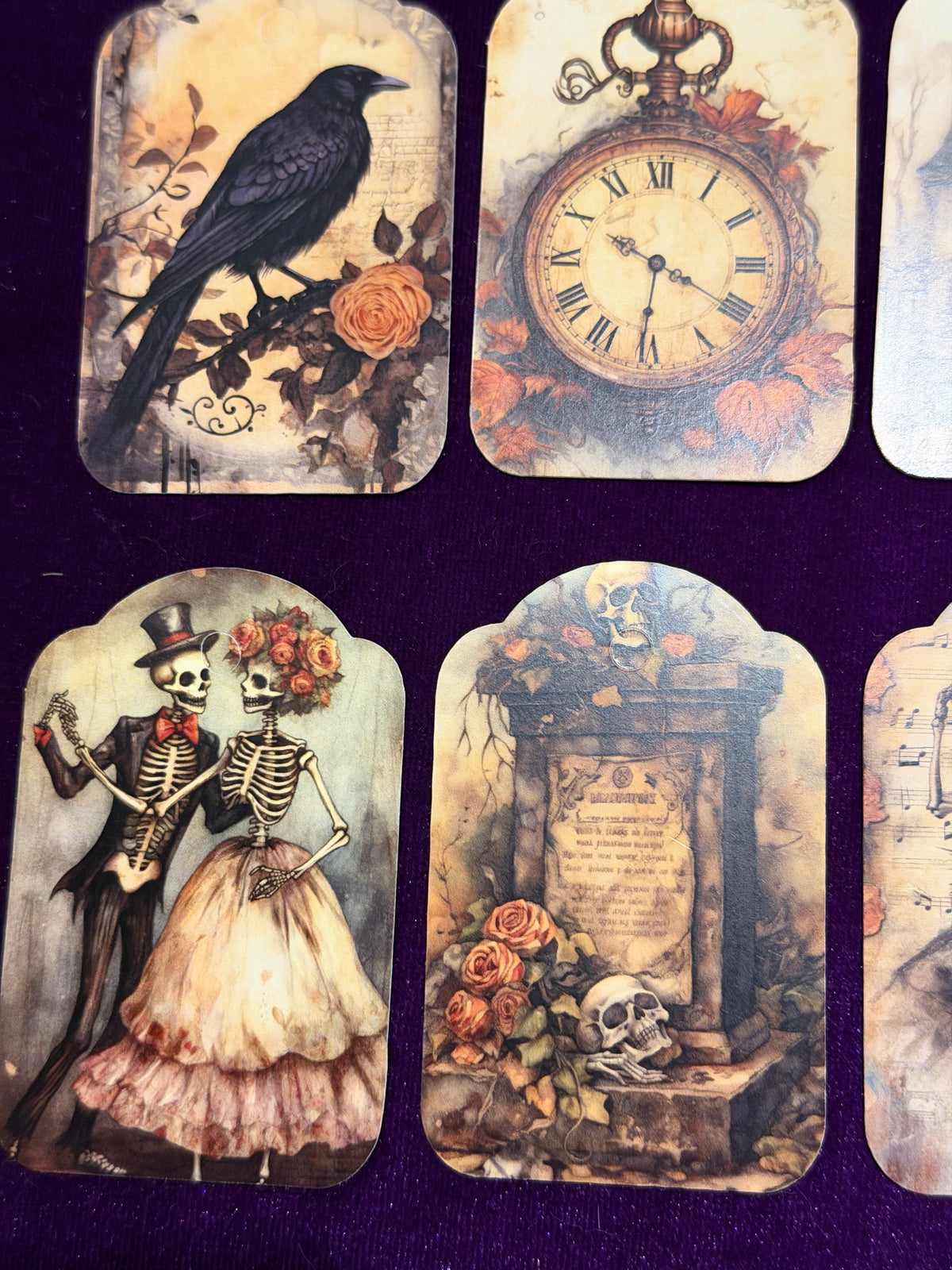 Vintage Gothic Gift Tags – Pack of 8
