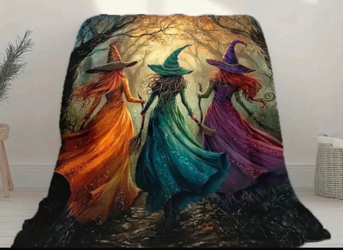 Three Witches Fleece Blanket – 150 × 200cm