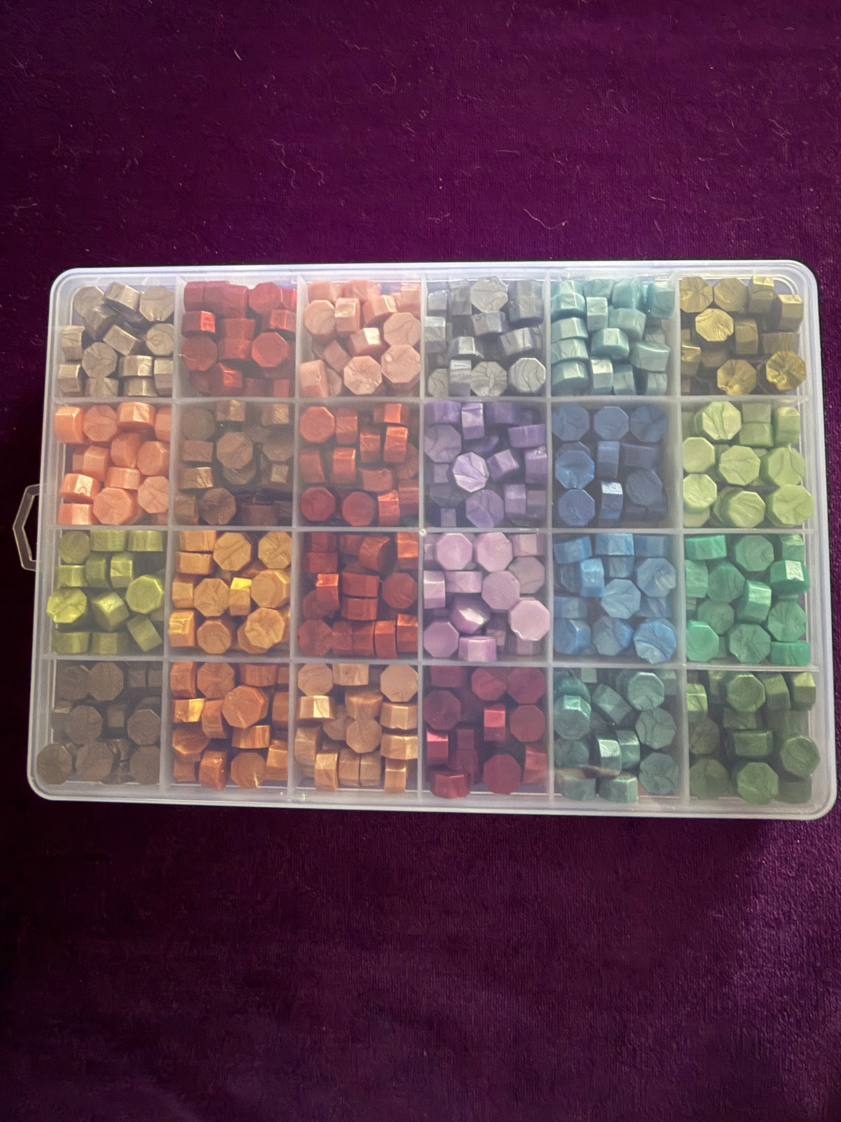24-Colour Metallic Wax Seal Bead Collection