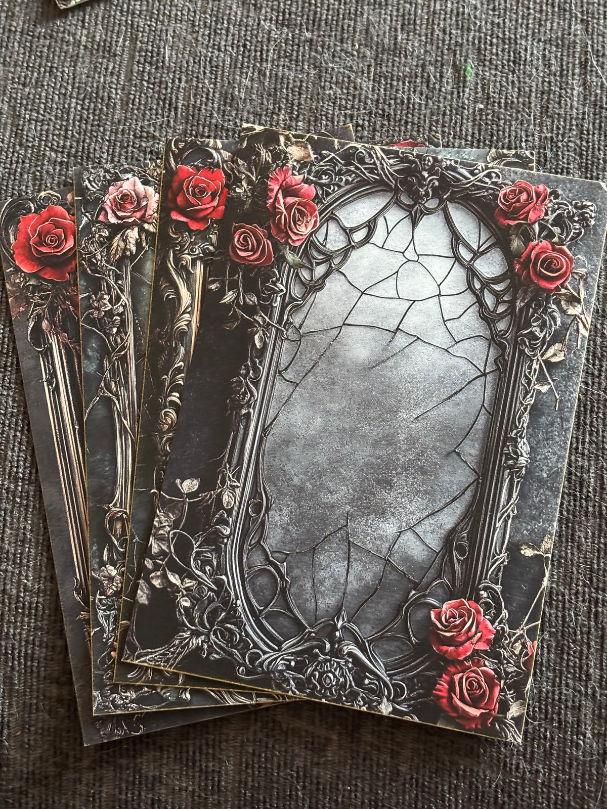 Gothic Mirror Mini Art Print Set (4 Pack)
