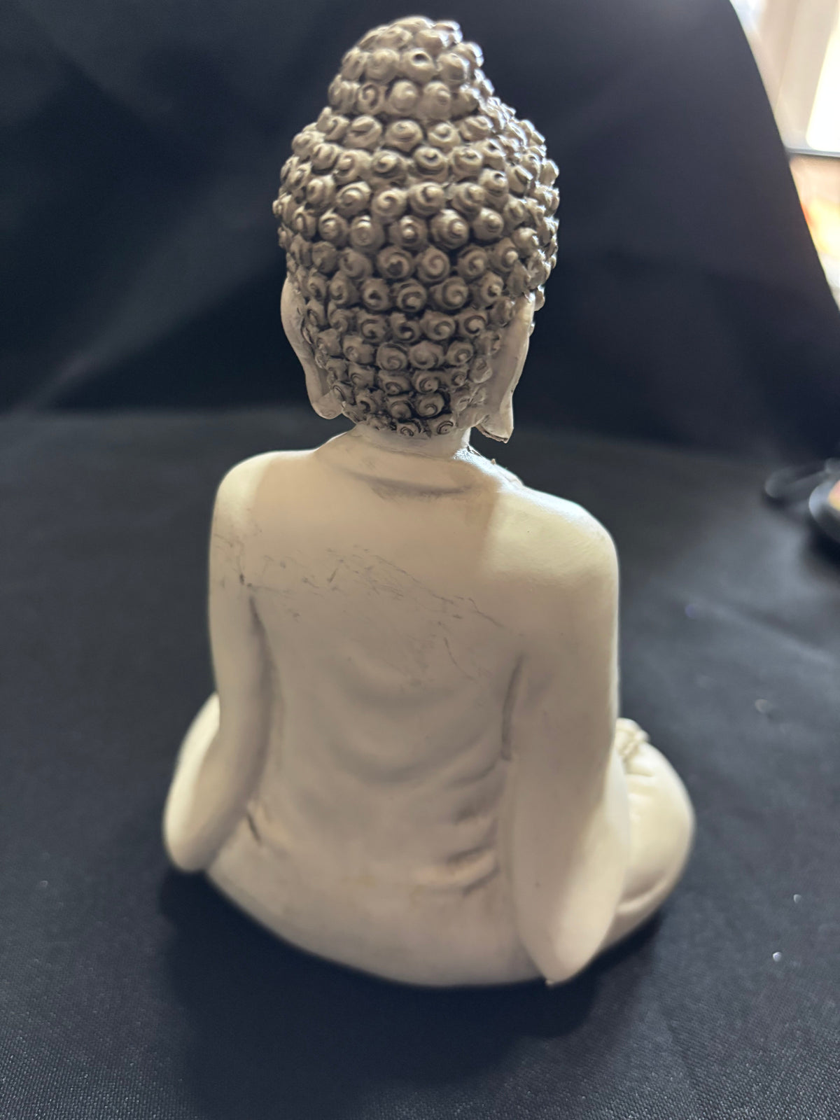 Stone-Effect Seated Buddha Tealight Holder