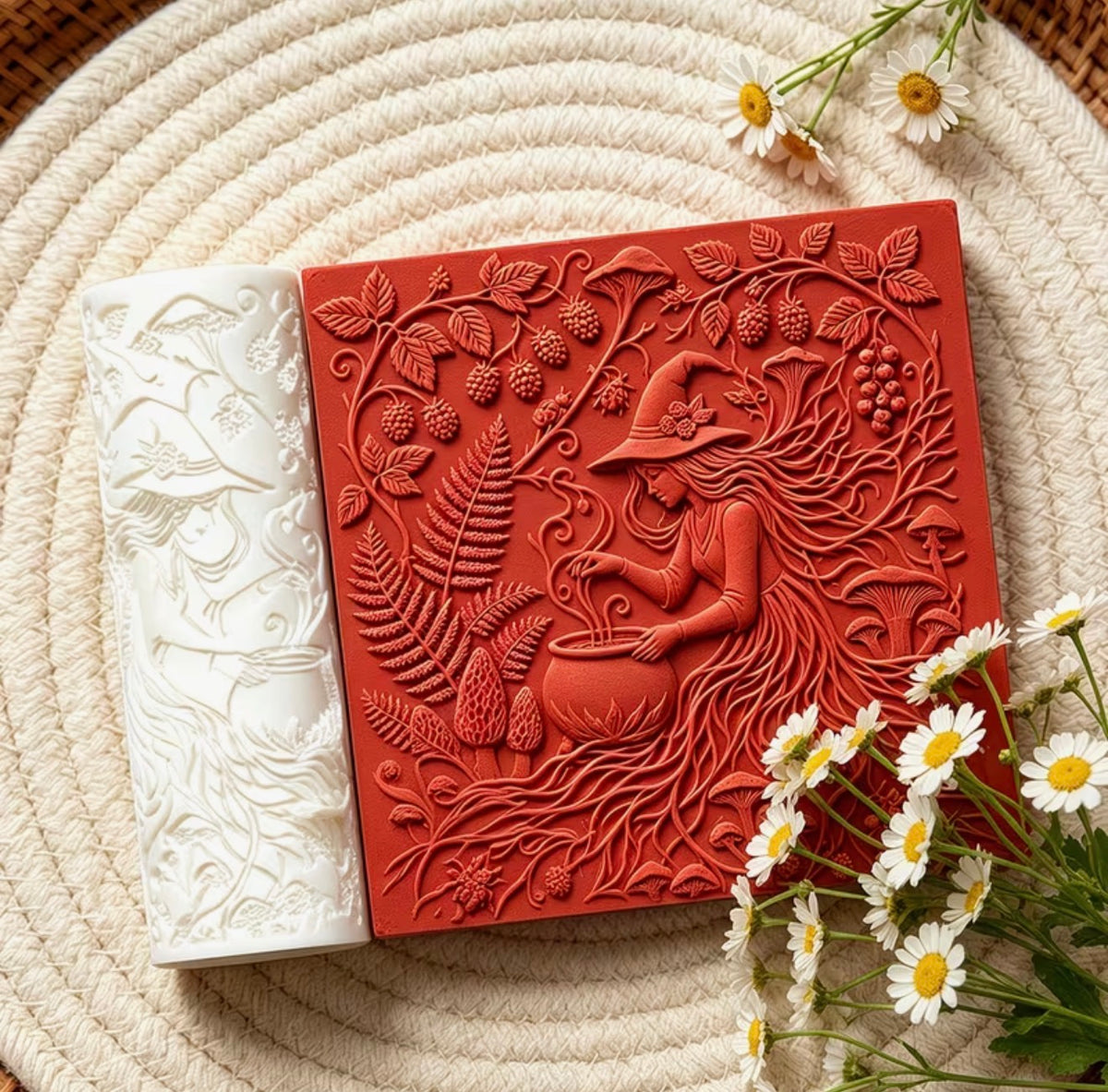 Woodland Witch Clay Texture Roller