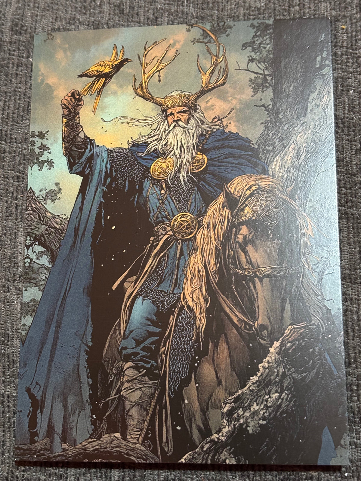 Medieval Wizards & Knights Postcard Set (4 Cards) | Fantasy Art A6 Postcards