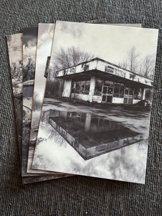 Deserted Town Mini Art Print Set (4 Pack)