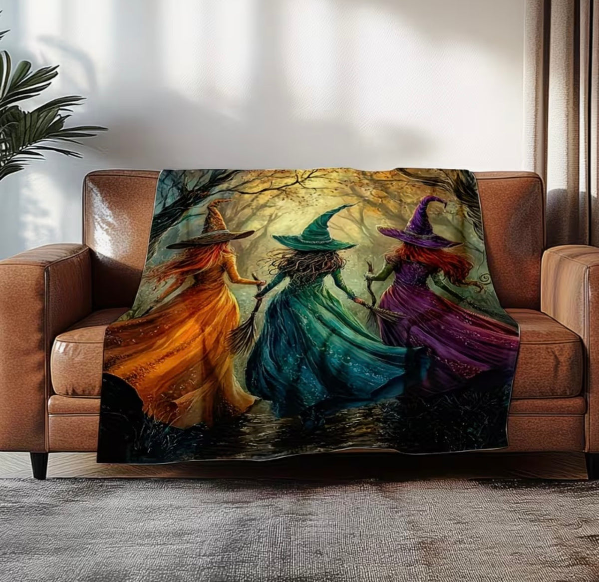 Three Witches Fleece Blanket – 150 × 200cm