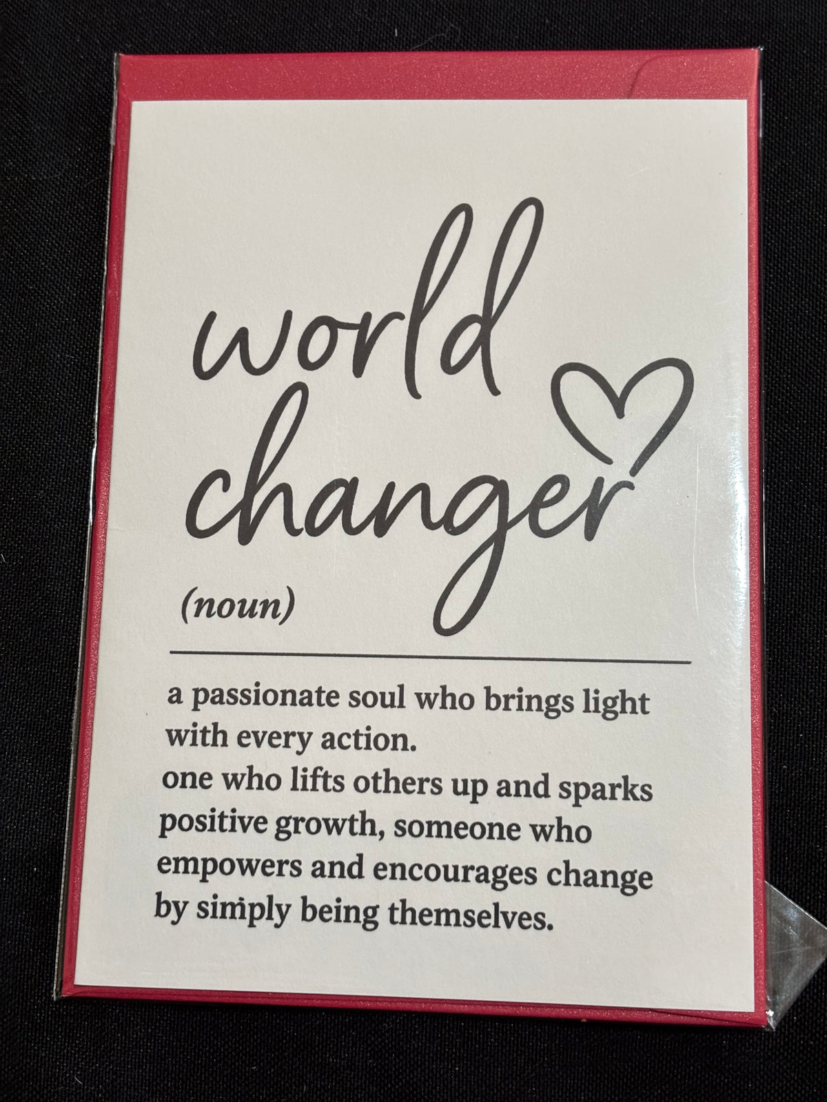World Changer – Inspirational Card