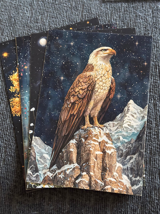 Celestial Dreamscape Mini Art Print Set (4 Pack)