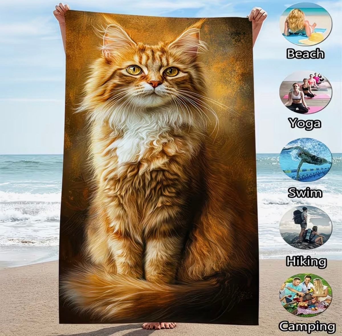 Pumpkin – Extra Large Bath & Beach Towel
