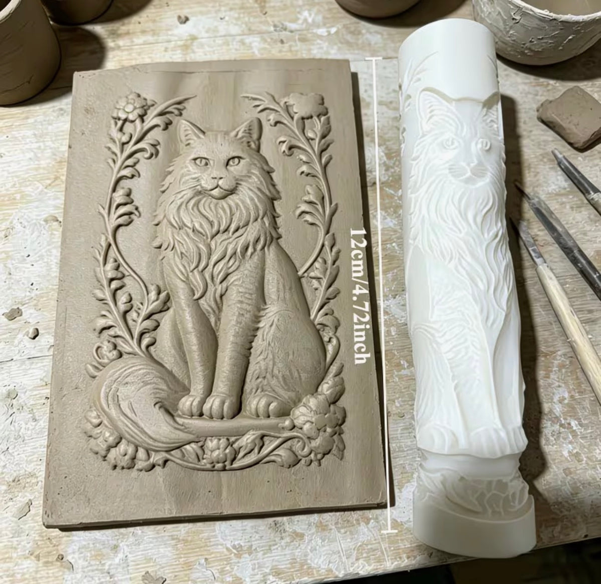 Maine Coon Clay Texture Roller