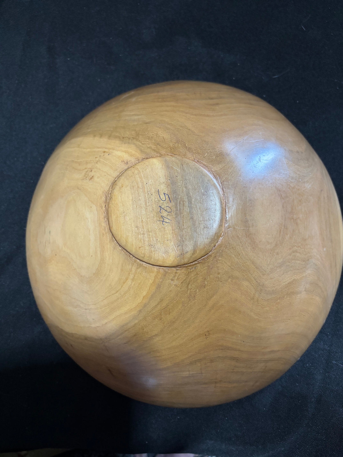 Large Hand-Carved Zimbabwean Wooden Safari Bowl