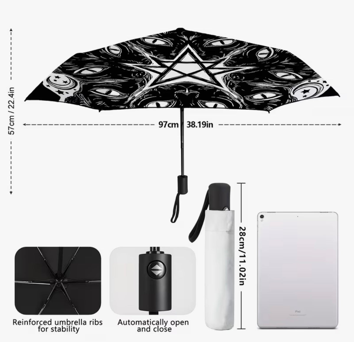 Familiar Circle Automatic Umbrella
