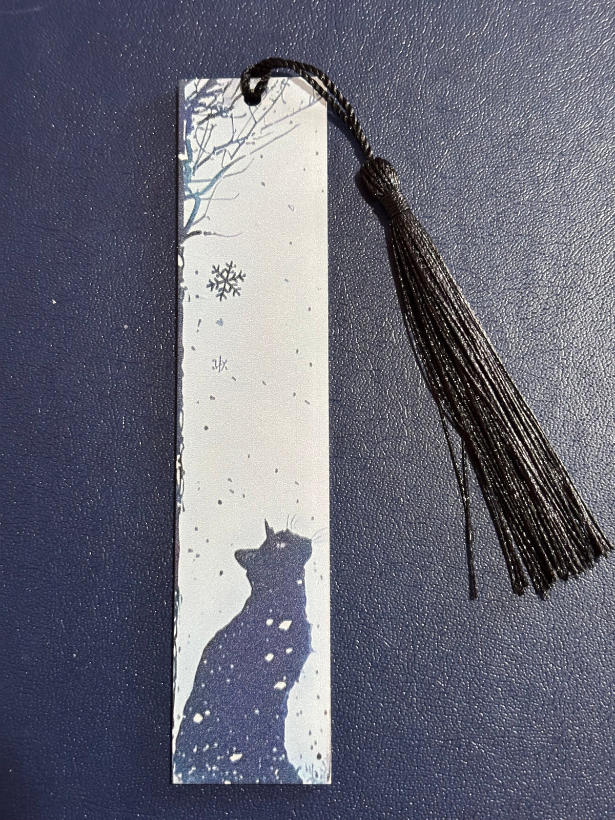 Acrylic Cat Bookmark With Silk Tassel