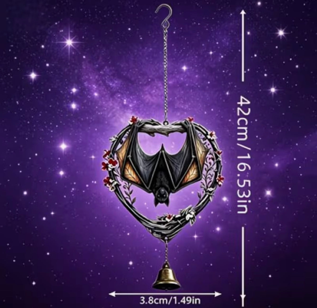 Gothic Bat Wind Chime