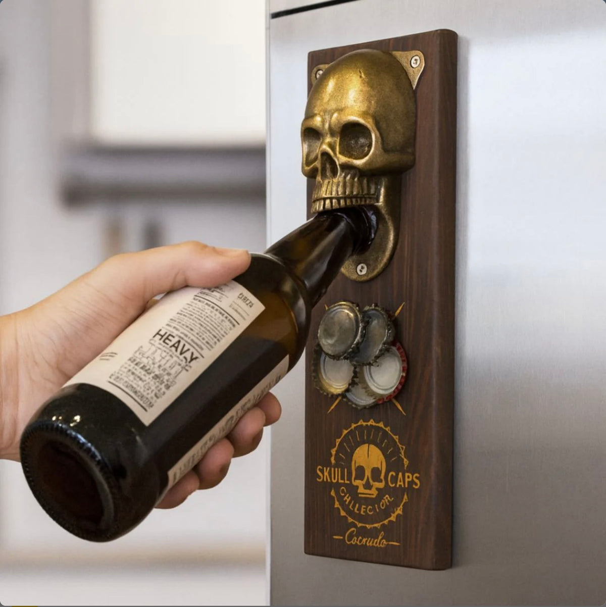 Dead Thirsty — Magnetic Skull Bottle Opener & Cap Catcher