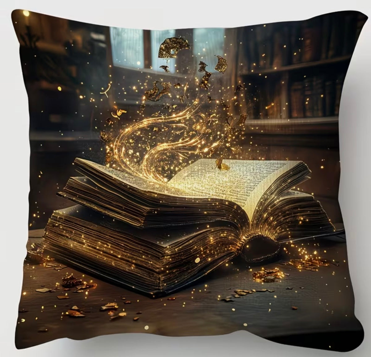 Spell Book Magic Velvet Cushion Cover