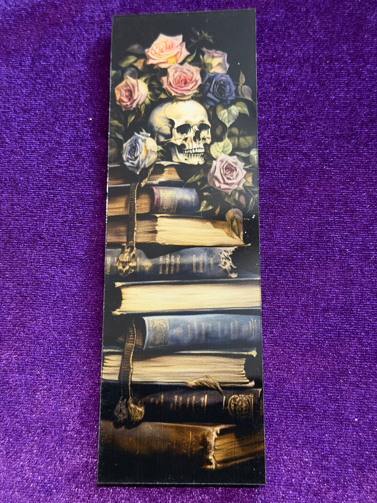 Skull & Roses Acrylic Bookmark