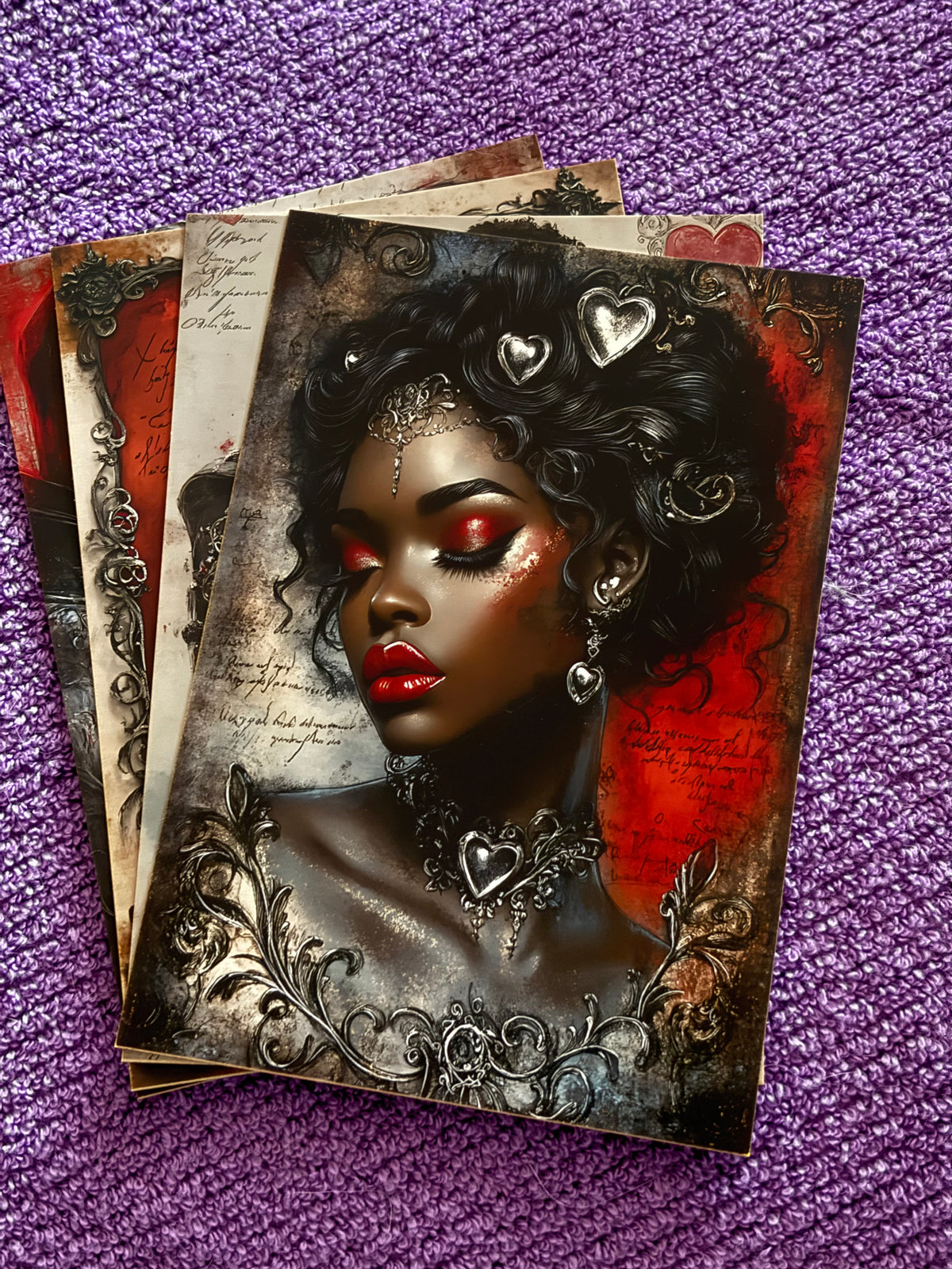 Gothic & Fantasy Mini Art Prints – Set 4 – Pack of 4