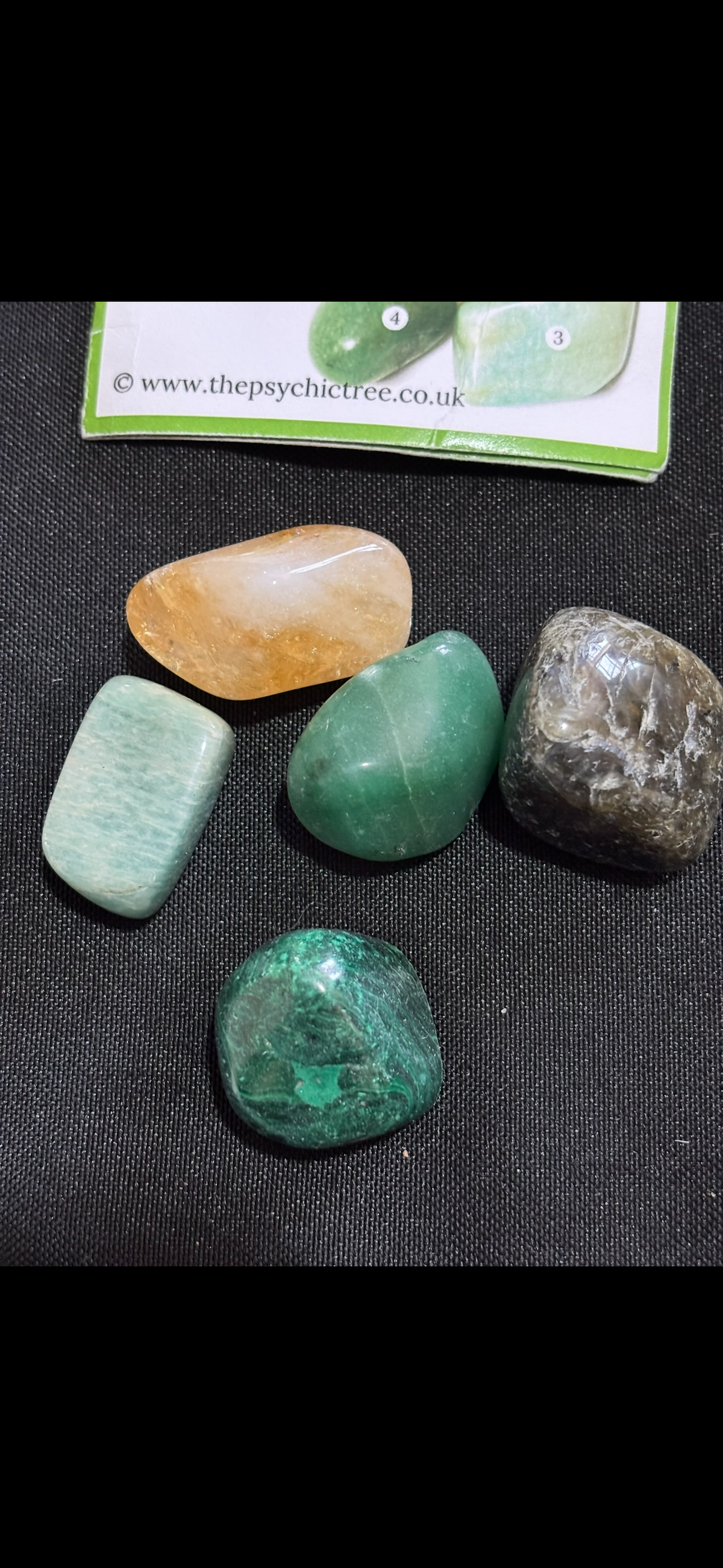 Good Luck Crystal Pack – 5 Tumbled Healing Crystals for Luck, Prosperity & Success