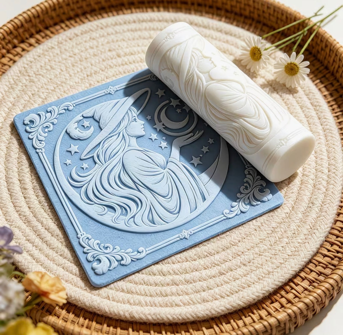 Moonlit Witch Clay Texture Roller