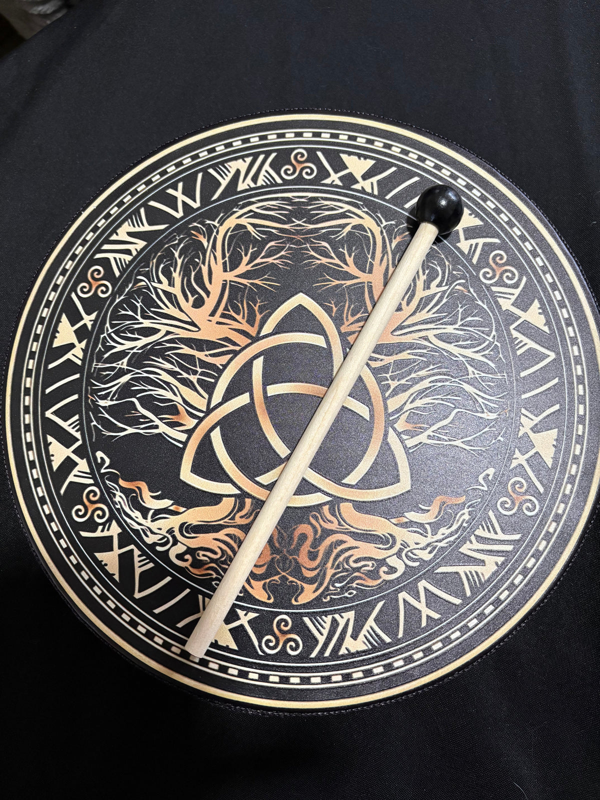 Triquetra Tree of Life Shamanic Hand Drum