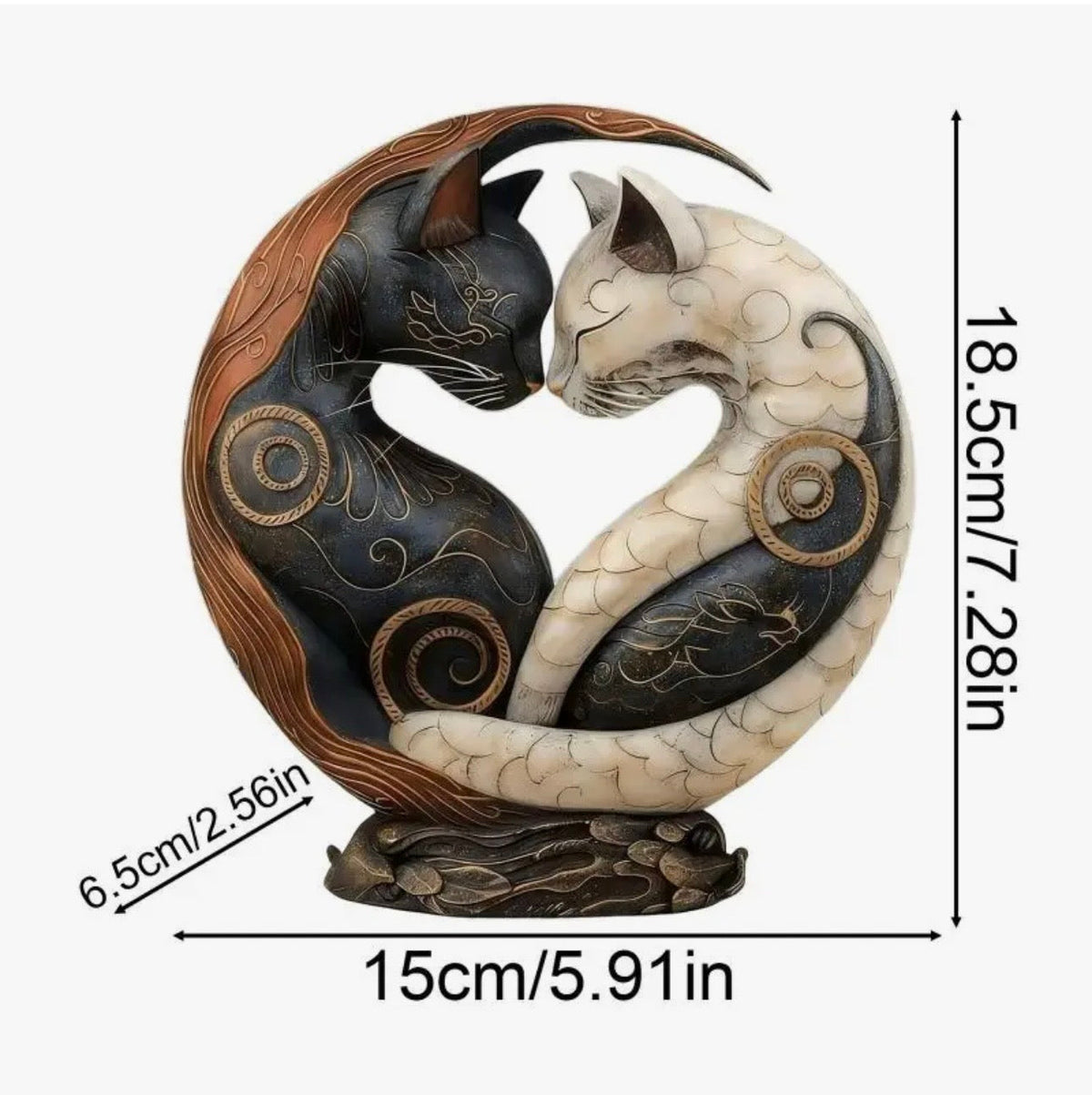 Yin-Yang Cats Ornament